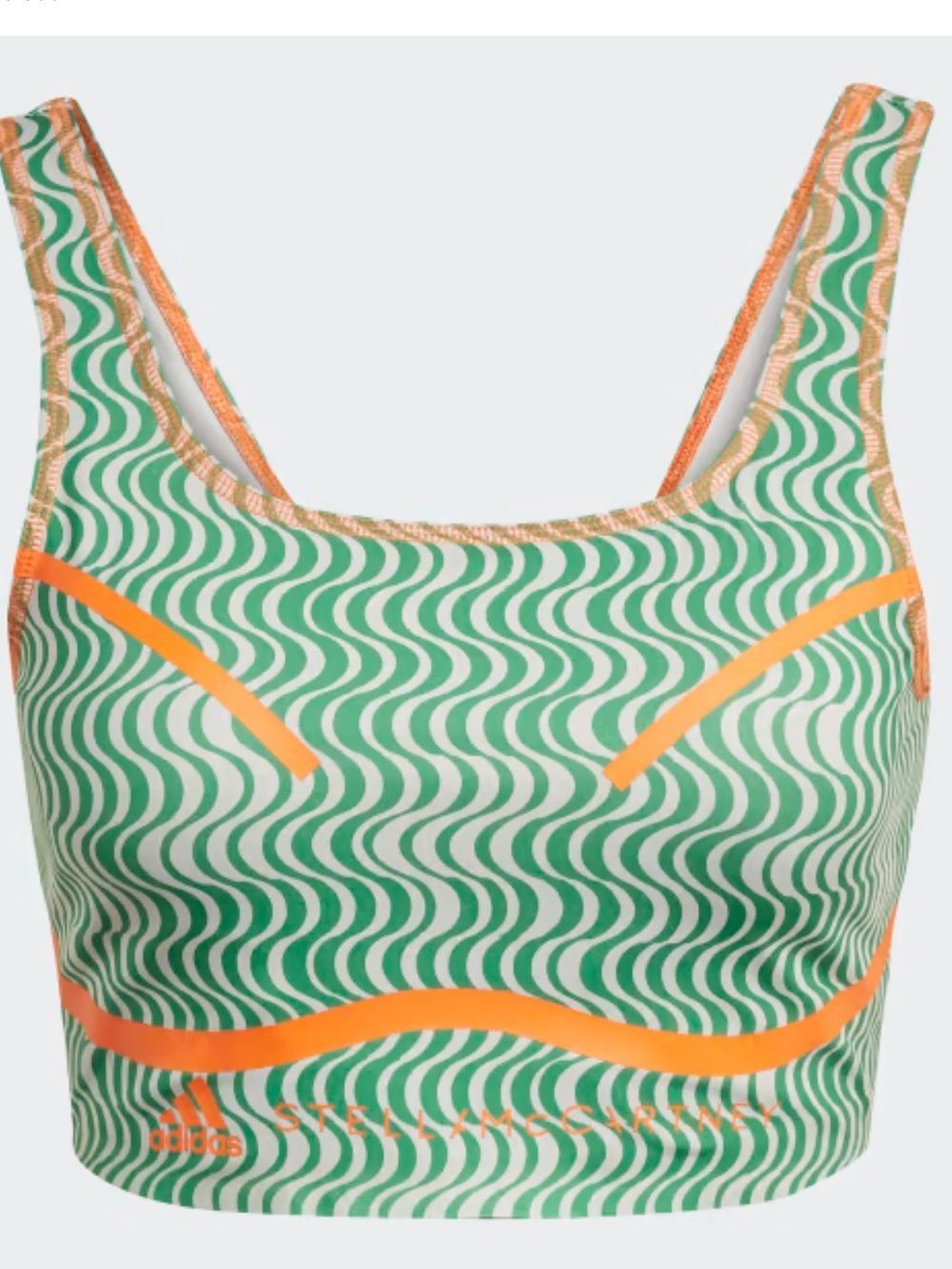ADIDAS BY STELLA MCCARTNEY TRUEPURPOSE PRINT CROP TOP, Size 1X, NWOT display top